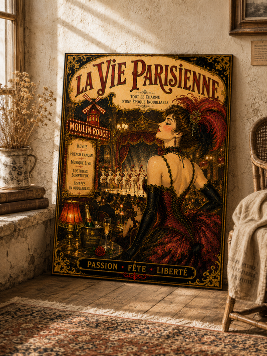La Vie Parisienne Print in Bell Epoque Style - Exclusive French Print