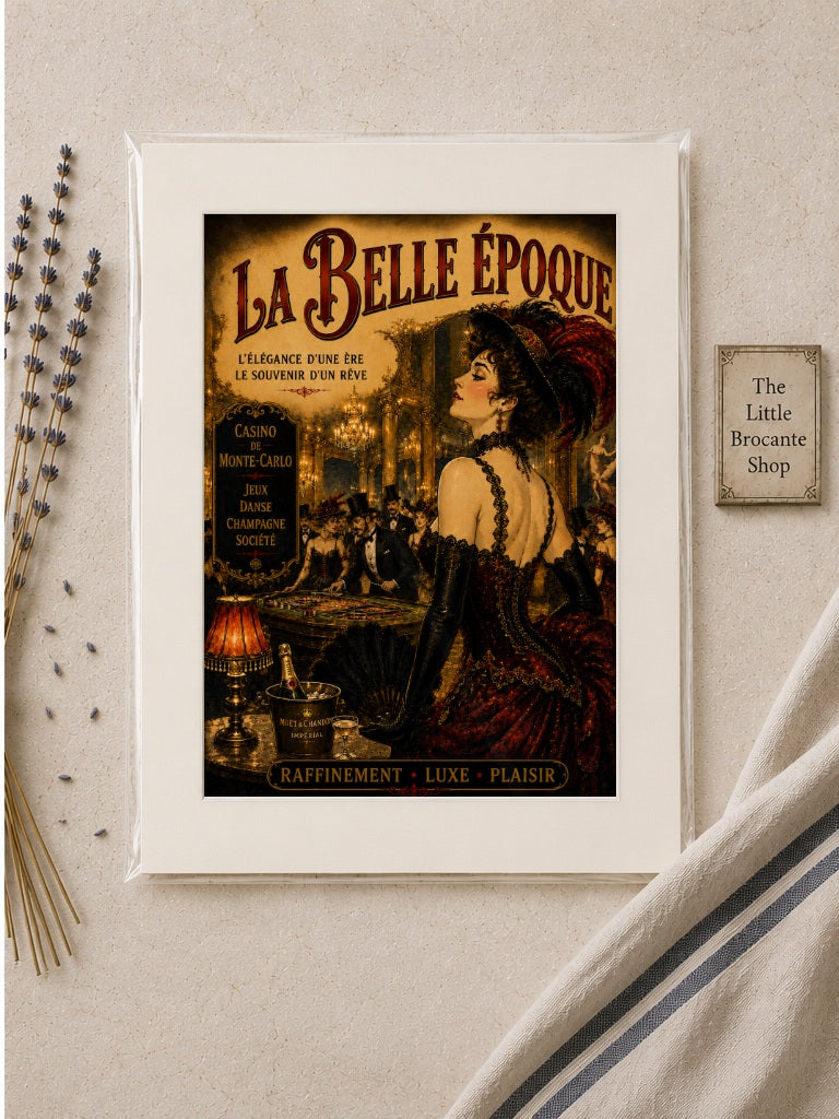 La Belle Époque Monte-Carlo Casino Print Unframed Print