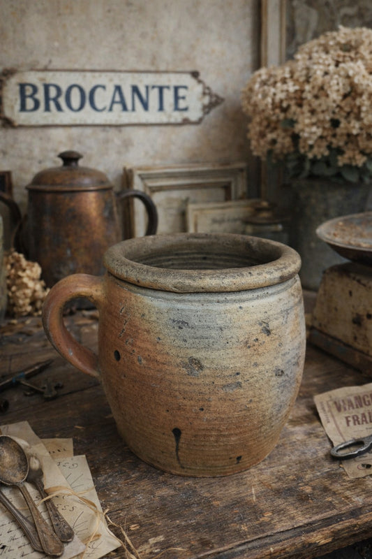 Antique French Confit Jug - c. early 1800's