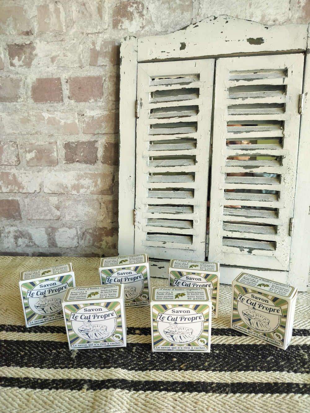 Le Cul Propre natural French soap bars with organic ingredients, palm oil-free, shea butter and olive oil enriched, unfragranced and gentle for baby skin