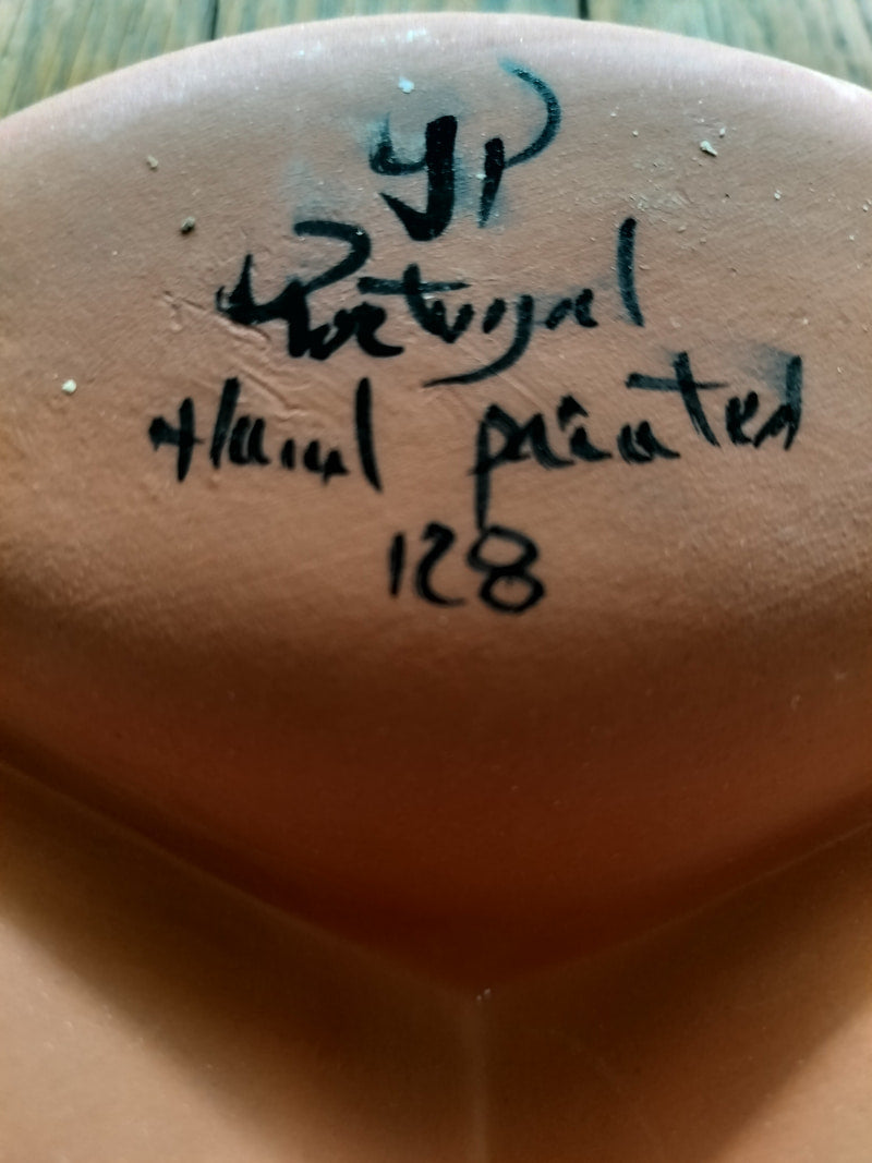Vintage Portuguese Terracotta Olive Platter