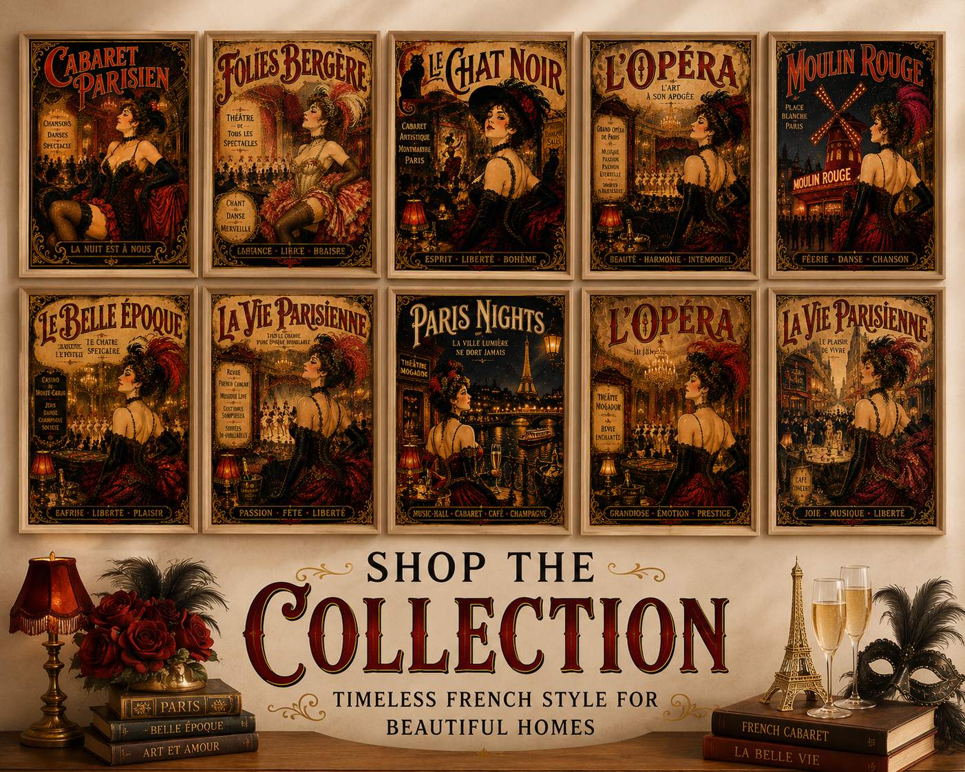 La Vie Parisienne Print in Bell Epoque Style - Exclusive French Print