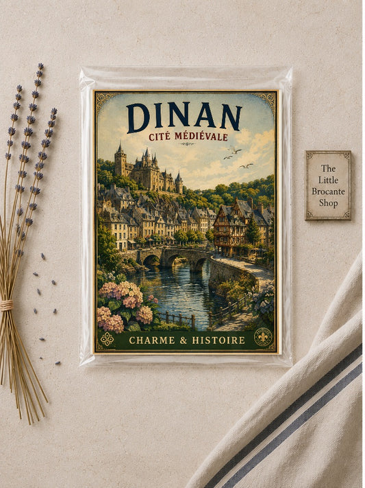 Dinan – Cité Médiévale | Vintage Brittany Travel Print, French Country
Breton
Historic European
Cottage Style
Vintage Travel
Traditional
Rustic Chic
Modern Country
Scandinavian
Contemporary Classic
Heritage Interiors
Timeless Coastal wall artwork.