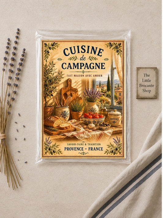 Cuisine de Campagne – Vintage French Country Kitchen, French Country
Provence
Rustic Farmhouse
Brocante
Cottagecore
Mediterranean
Country Kitchen
Rustic Chic
Vintage European
Traditional
French Provincial
Shabby Chic
Old World
Continental wall artwork.