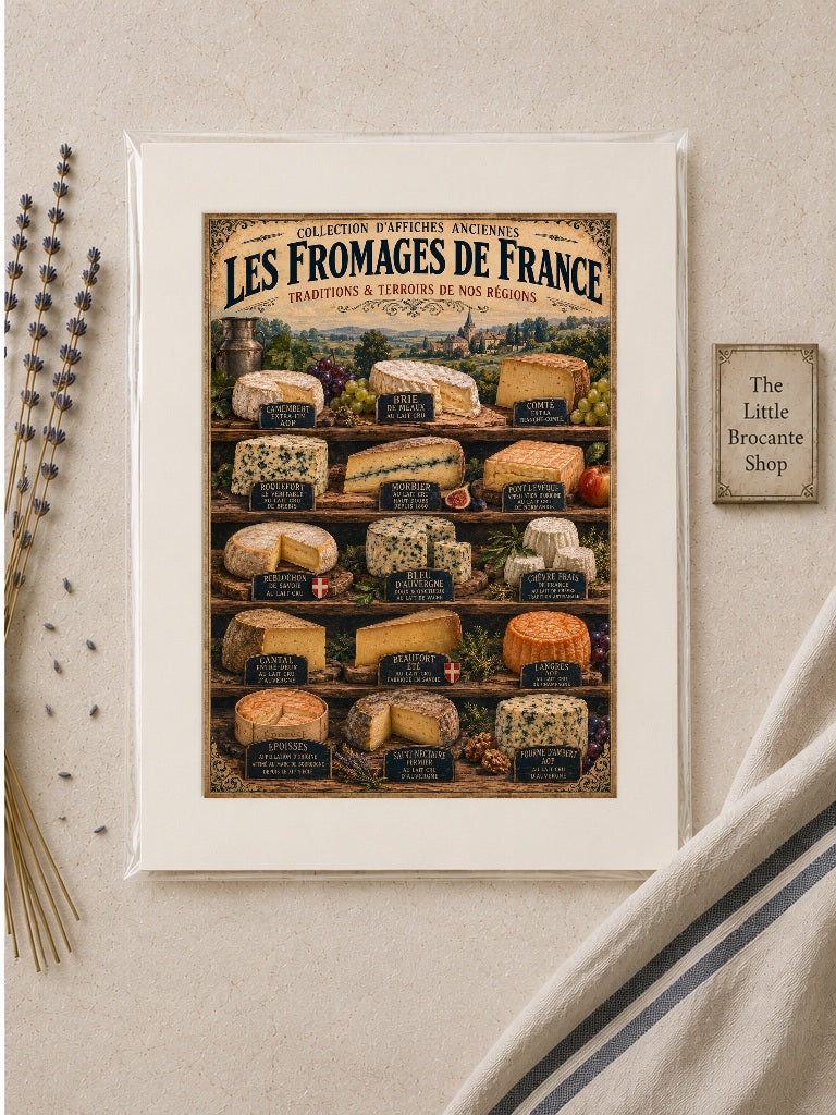 Les Fromages de France | Vintage French Cheese Collection Print, French Country
Rustic Farmhouse
Cottage Kitchen
Provincial French
Vintage Kitchen
Traditional
Country House
European Rustic
Bistro Style
Contemporary Country
Heritage Interiors wall artwork.