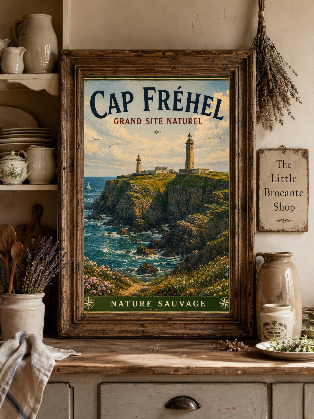 Cap Fréhel – Vintage French Coastal Travel Print, Coastal
French Coastal
Breton
French Country
Nautical
Vintage Travel
Scandinavian
Contemporary Coastal
Cottage Style
Rustic Coastal
Hamptons
Modern Country wall artwork.
