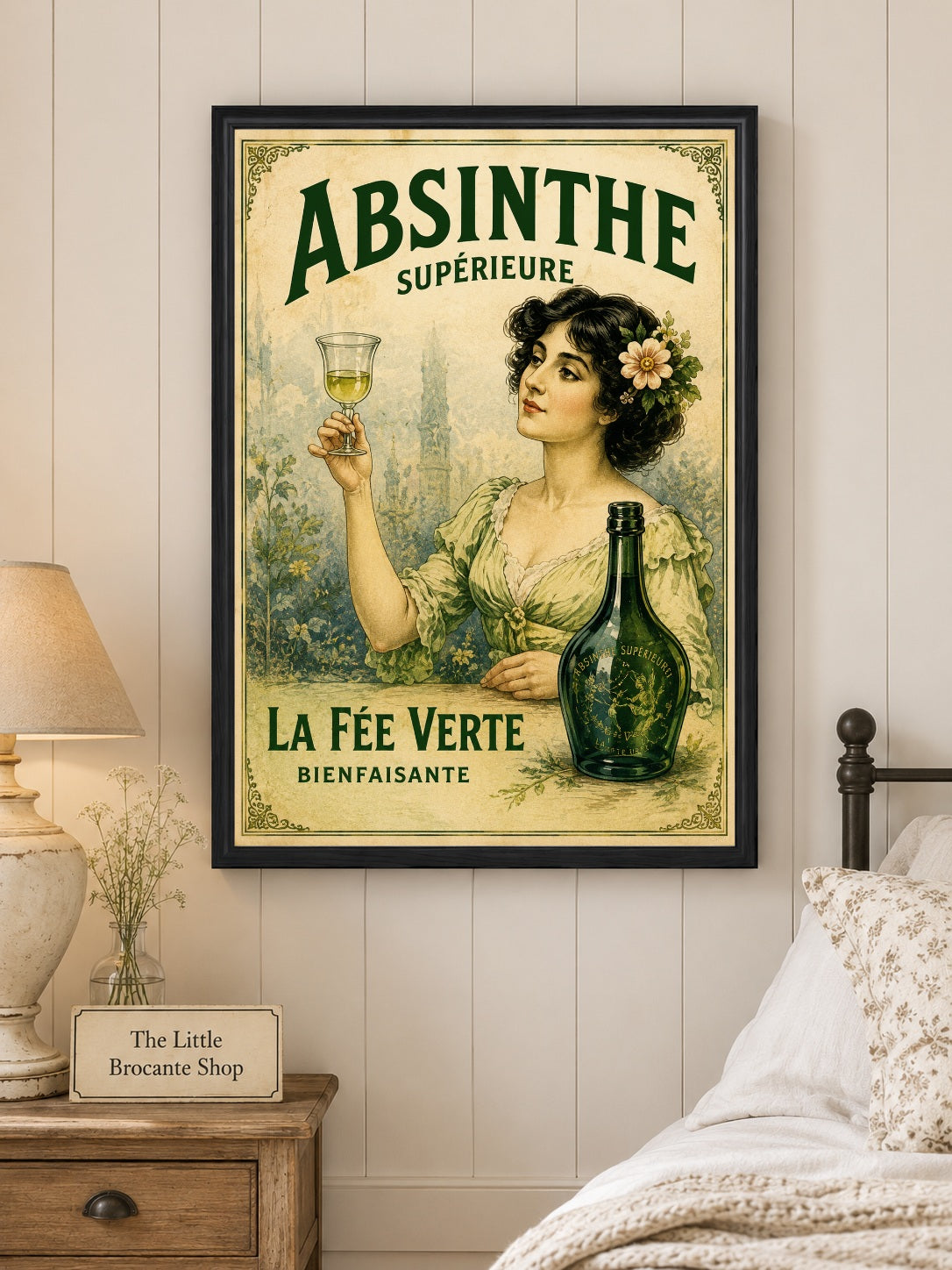 Absinthe Supérieure "La Fée Verte" Vintage French Print | Belle Époque Wall Art Print | Available in A4, A3, A2, 50x70cm & A1