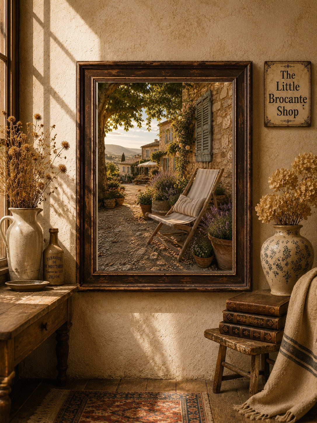Après-Midi Paisible Print | French Provence Wall Art | Rustic French Country Landscape | A5, A4, A3, A2 & A1