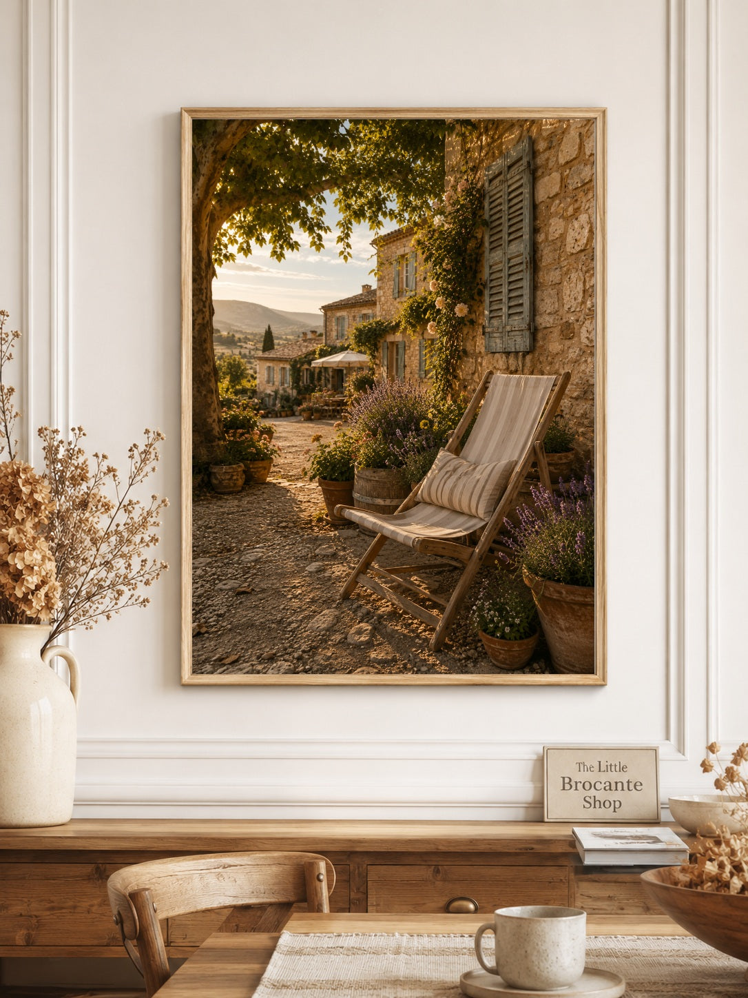 Après-Midi Paisible Print | French Provence Wall Art | Rustic French Country Landscape | A5, A4, A3, A2 & A1