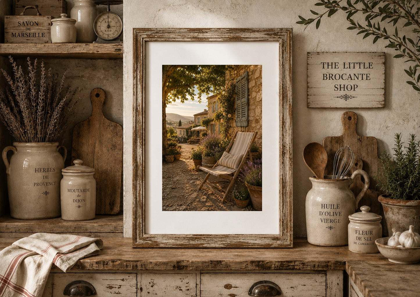 Après-Midi Paisible Print | French Provence Wall Art | Rustic French Country Landscape | A5, A4, A3, A2 & A1
