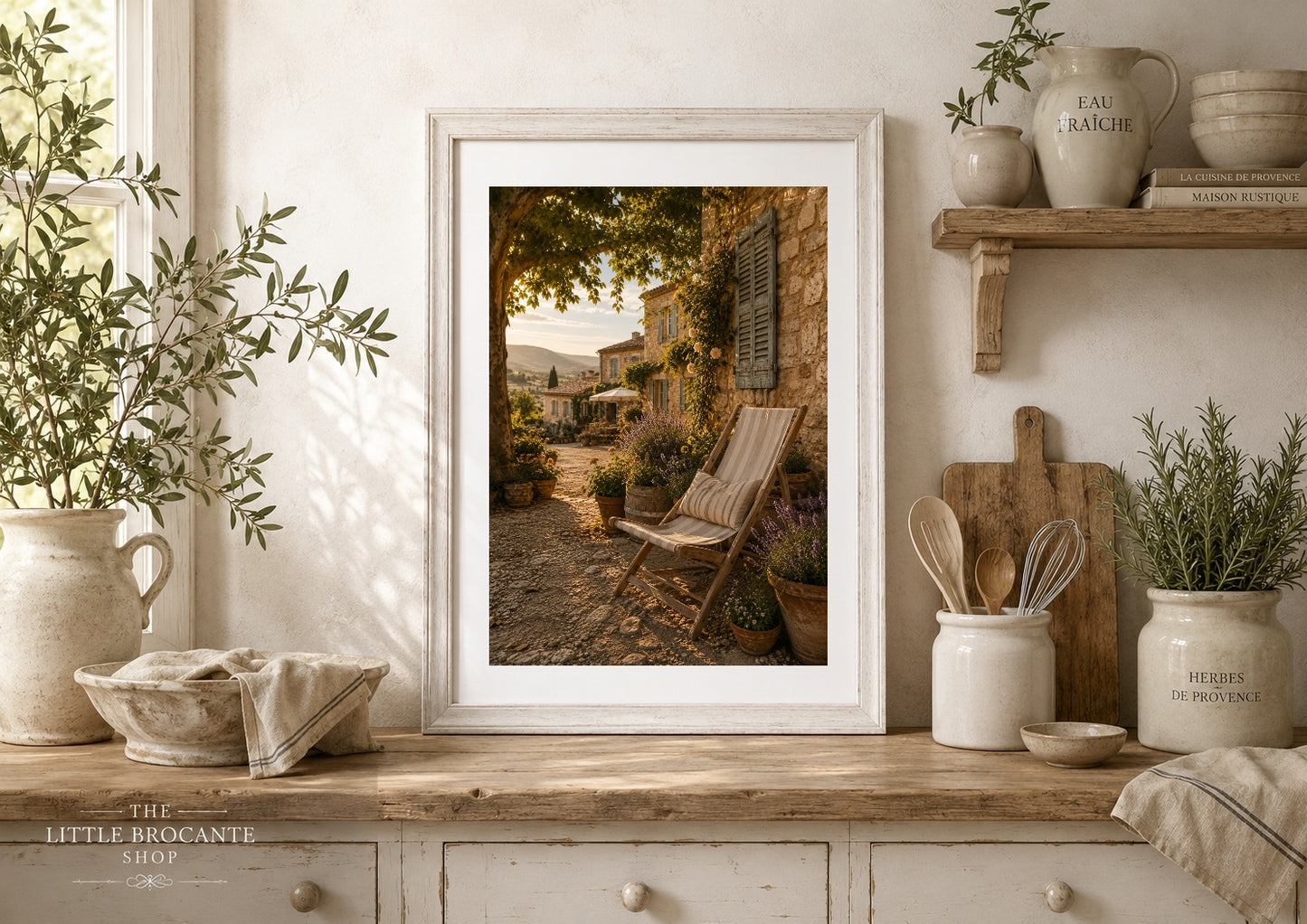 Après-Midi Paisible Print | French Provence Wall Art | Rustic French Country Landscape | A5, A4, A3, A2 & A1