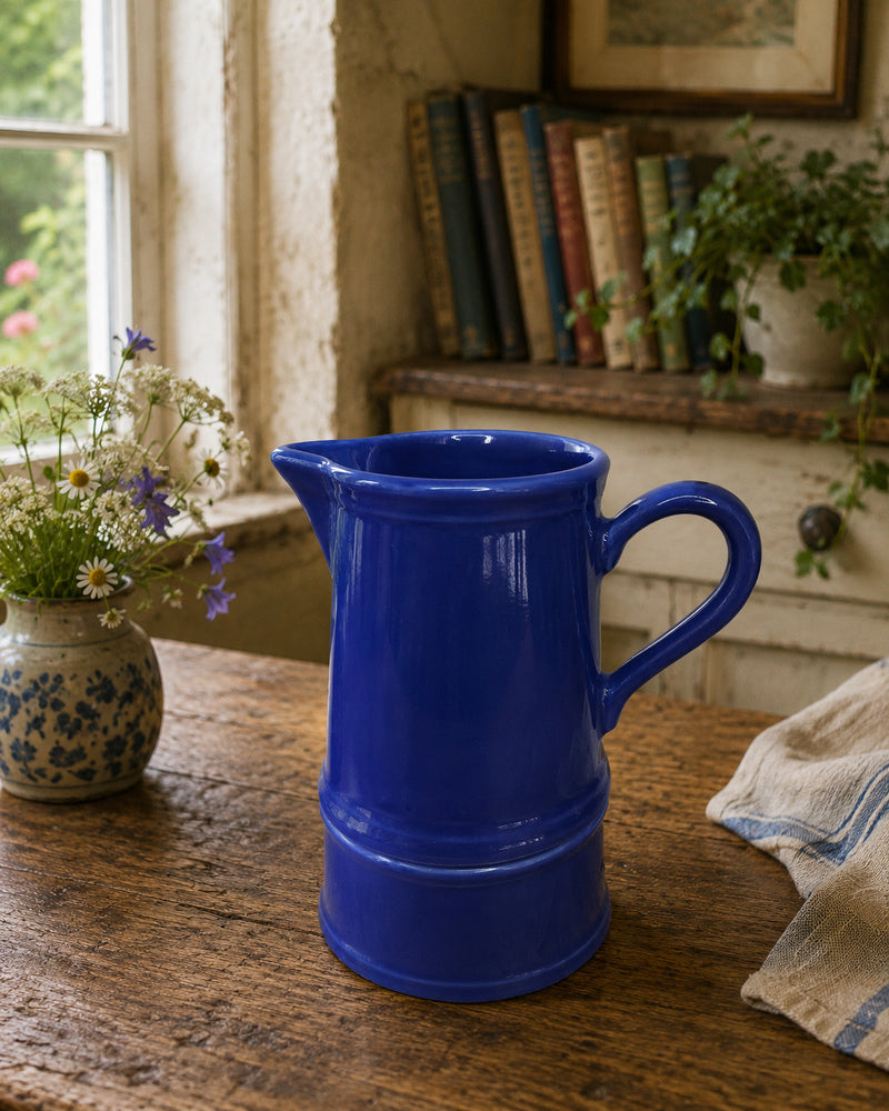 Vintage Arthur Wood Cobalt Blue Cream Jug & Sugar Bowl Set | English Pottery | Made in England