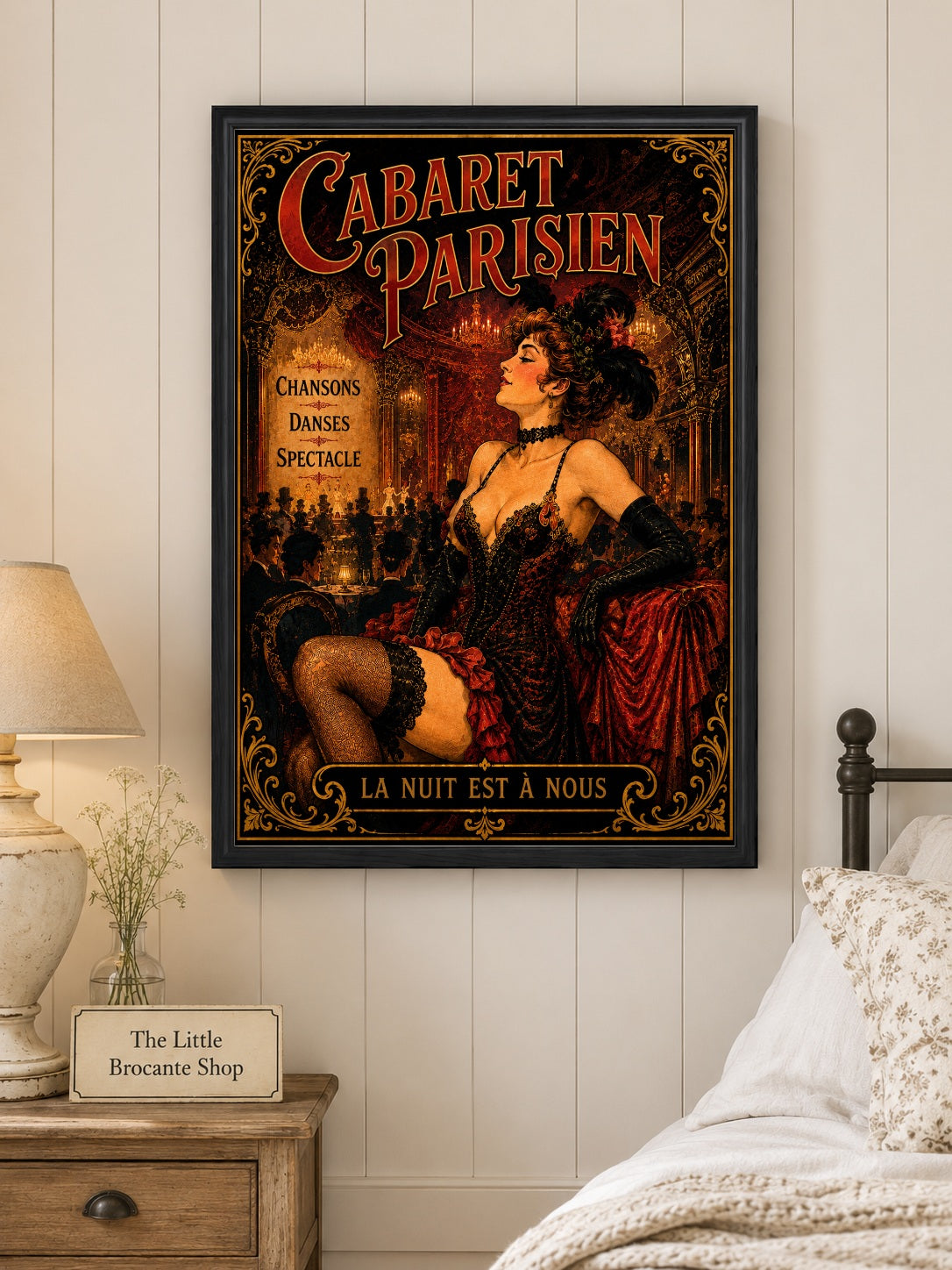 Cabaret Parisien Print in Bell Epoque Style - Exclusive French Print