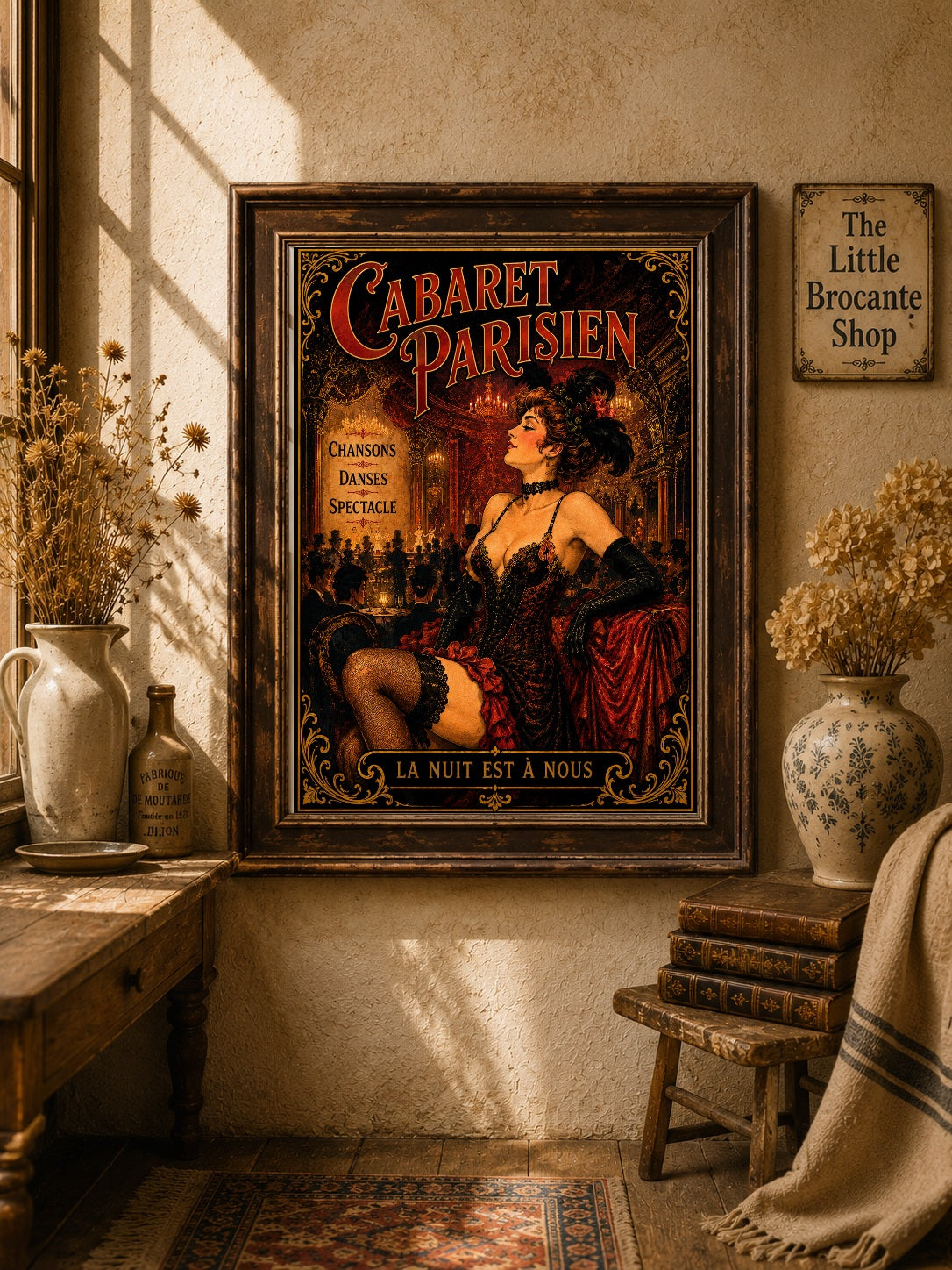 Cabaret Parisien Print in Bell Epoque Style - Exclusive French Print