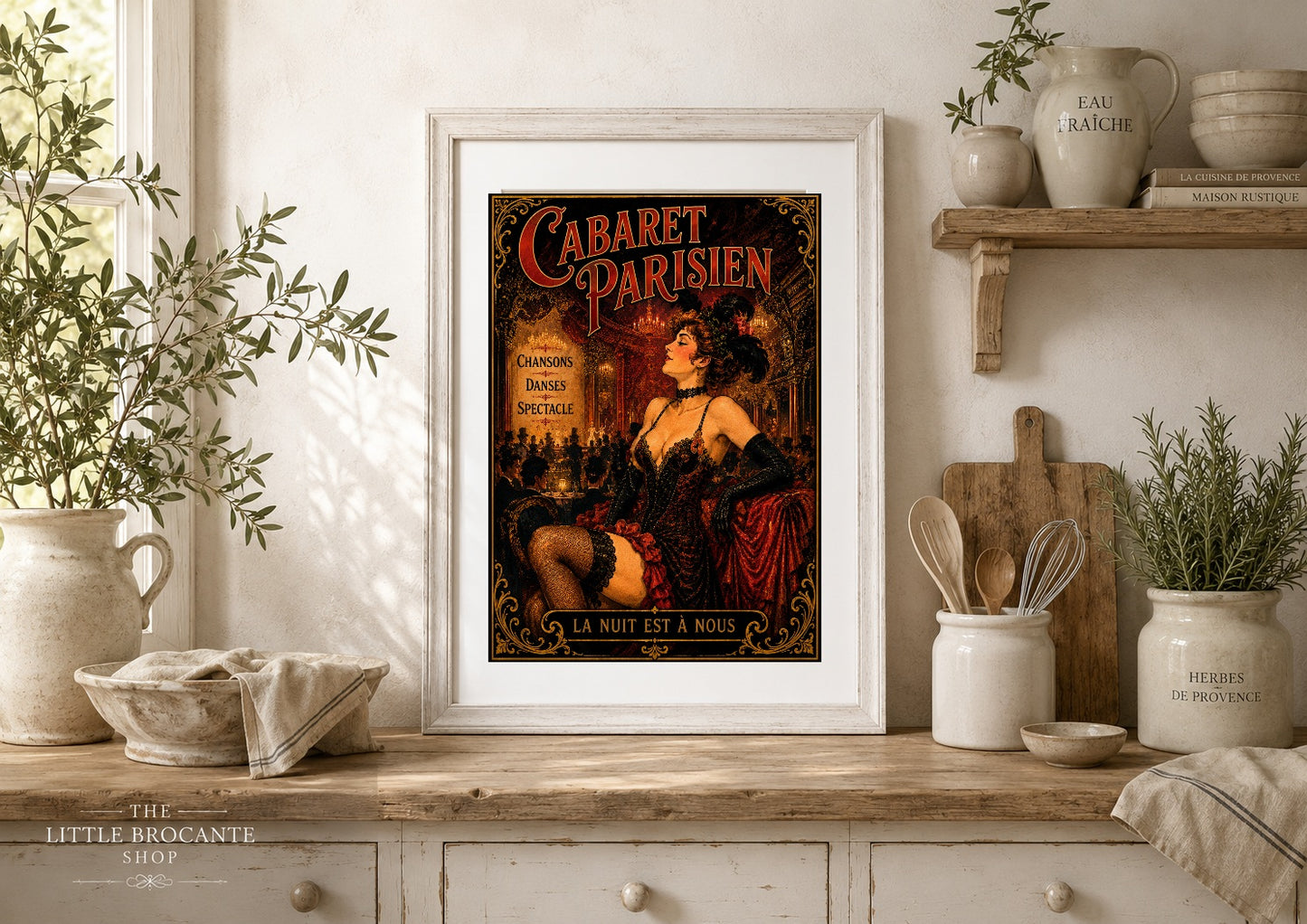 Cabaret Parisien Print in Bell Epoque Style - Exclusive French Print