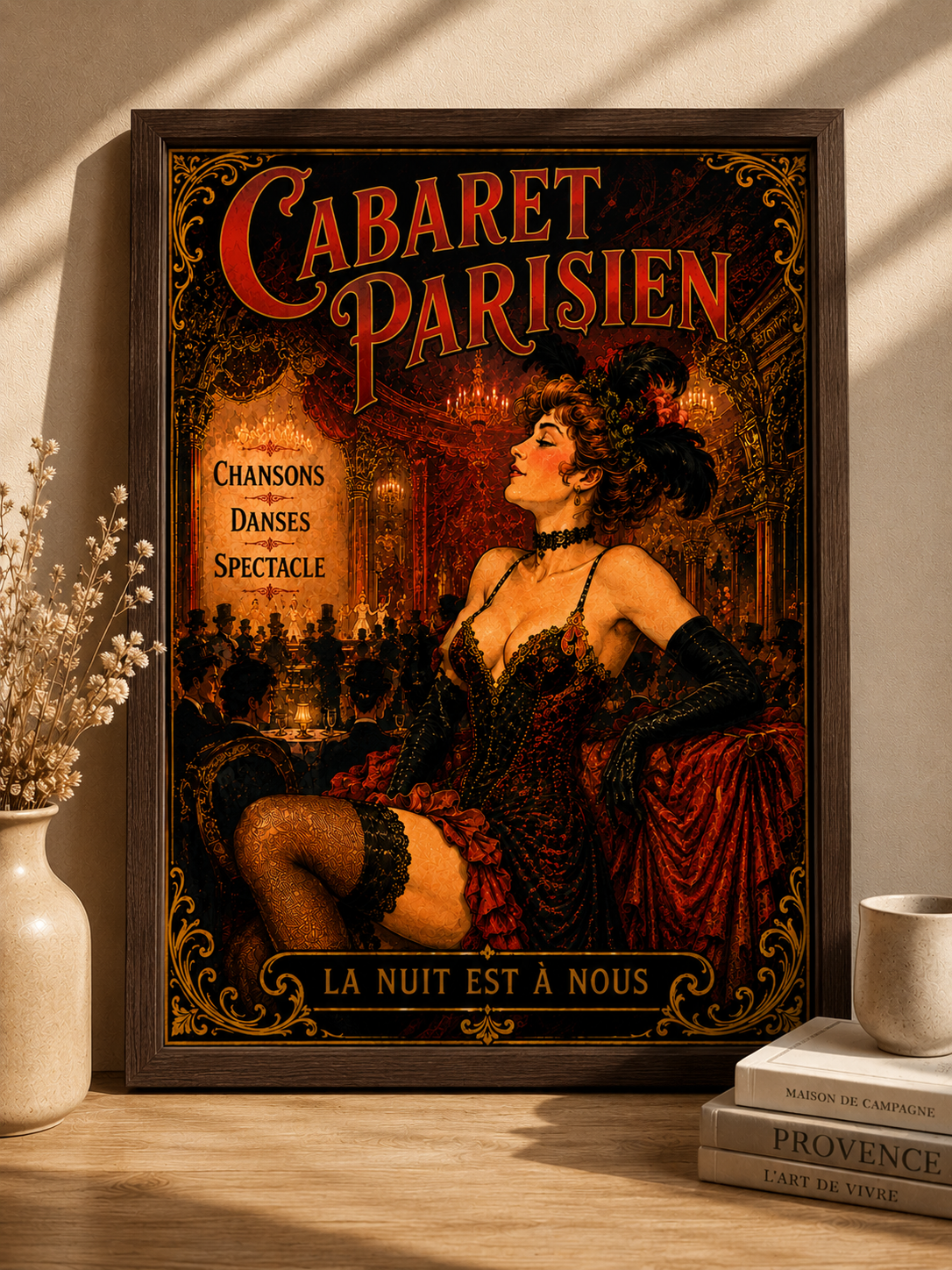 Cabaret Parisien Print in Bell Epoque Style - Exclusive French Print