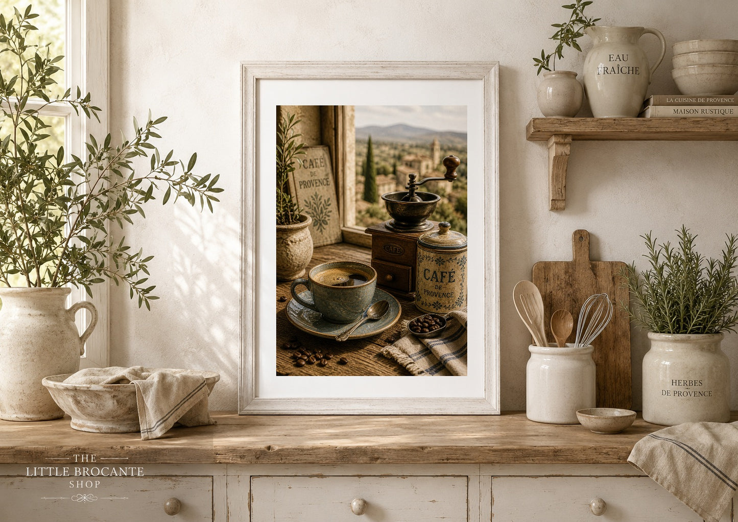 Fromages & Vins de Provence Print | French Cheese & Wine Wall Art | Rustic French Kitchen Decor | A4, A3, A2, A1