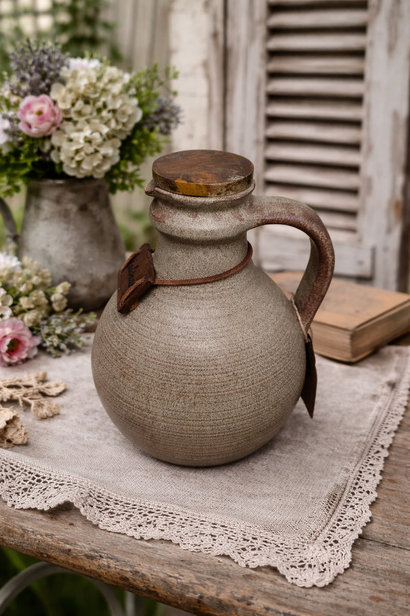 Vintage French Calvados Stoneware Jug – The Little Brocante Shop