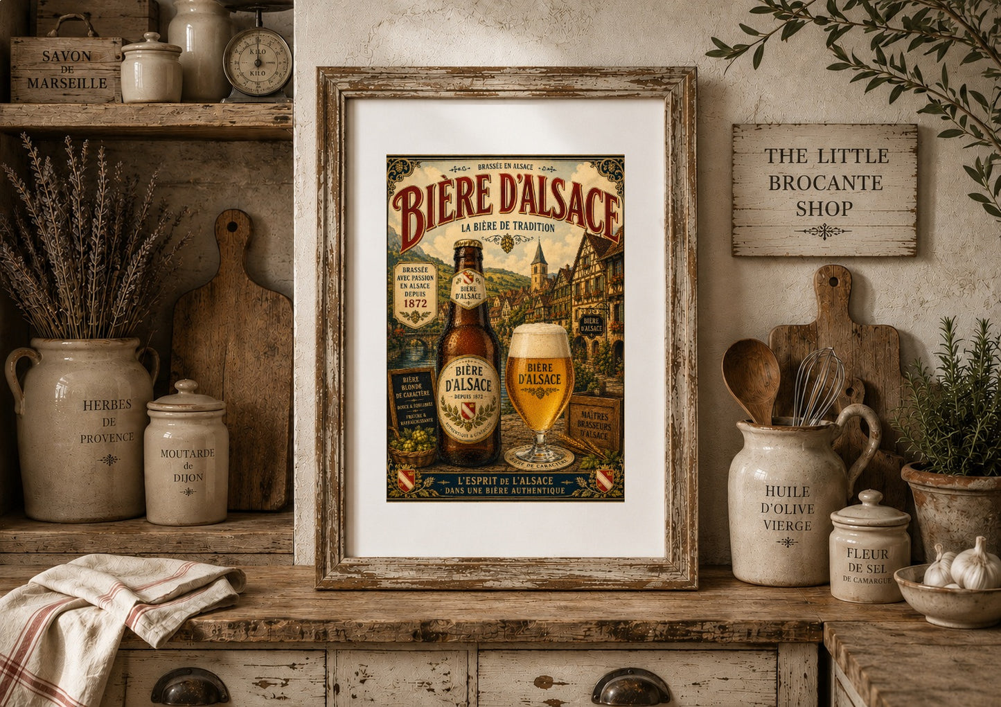 Casanis Le Pastis Vintage French Advertising Print | Marseille Pastis Wall Art | French Café Poster