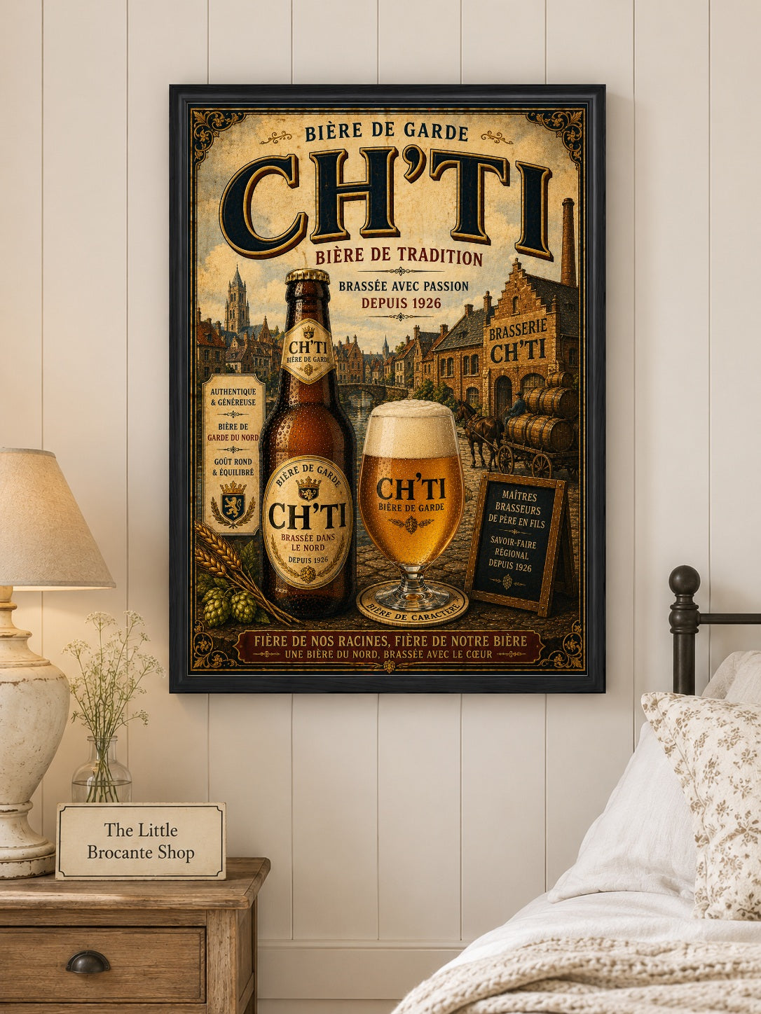 Ch'Ti Bière de Garde Vintage Beer Poster – French Brewery Wall Art
