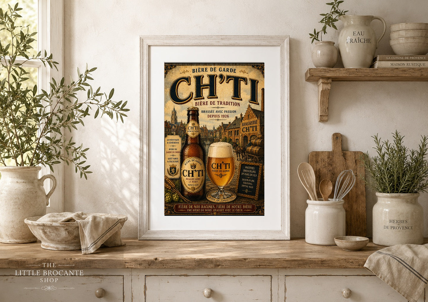 Ch'Ti Bière de Garde Vintage Beer Poster – French Brewery Wall Art