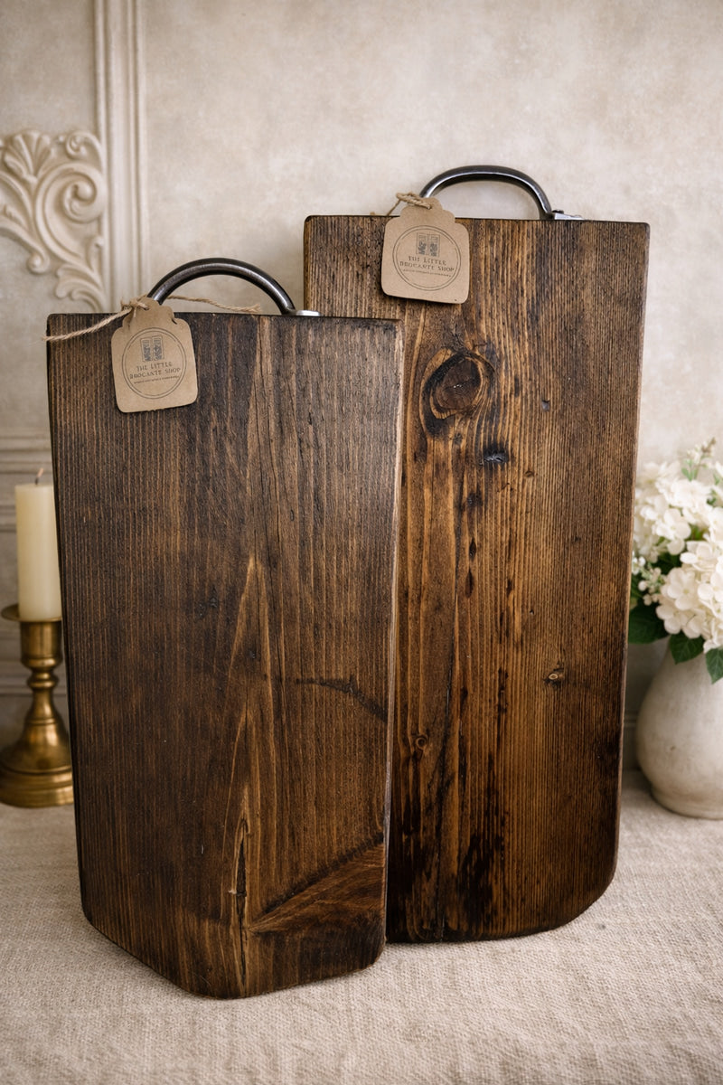 Vintage Wooden Charcuterie Board with Handle