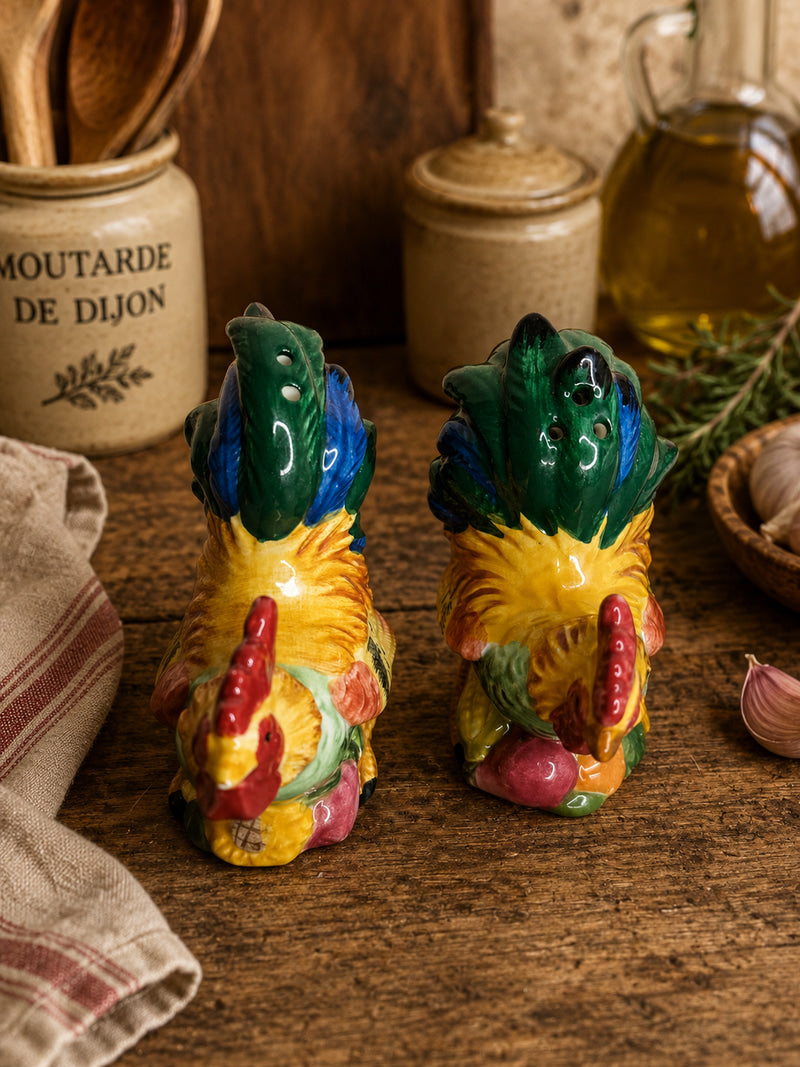 Vintage Ceramic Cockerel Salt & Pepper Pots