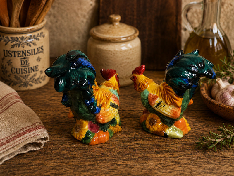 Vintage Ceramic Cockerel Salt & Pepper Pots