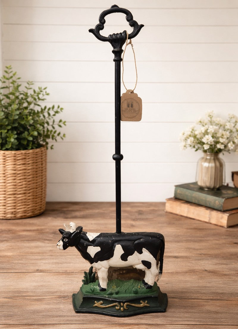 French Vintage Cast Iron Cow Door Stop