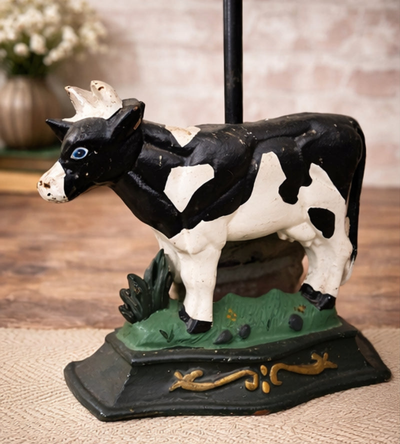 French Vintage Cast Iron Cow Door Stop