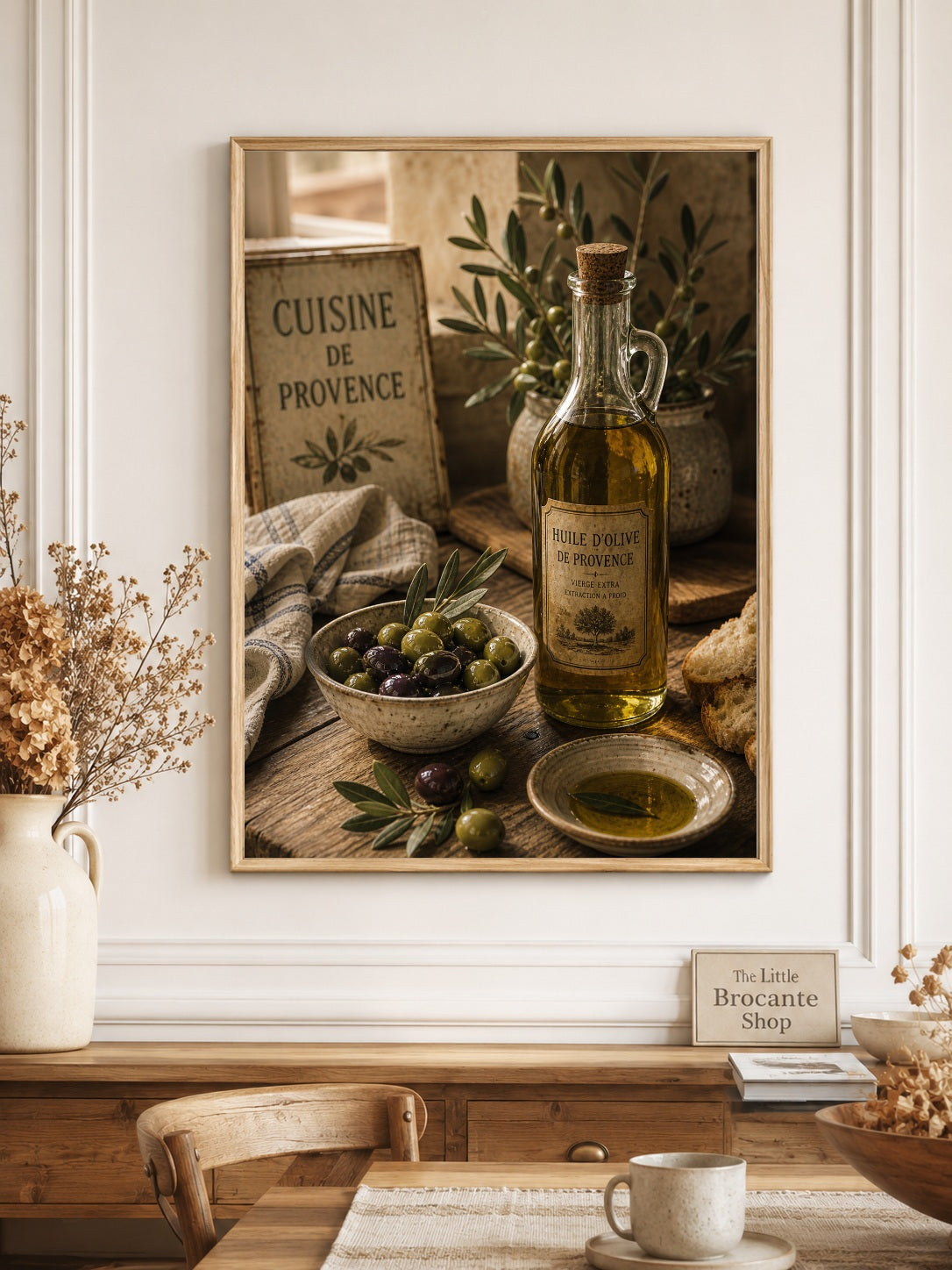 Cuisine de Provence Olive Oil Print – French Kitchen Wall Art
