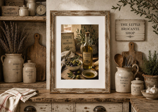 Cuisine de Provence Olive Oil Print – French Kitchen Wall Art