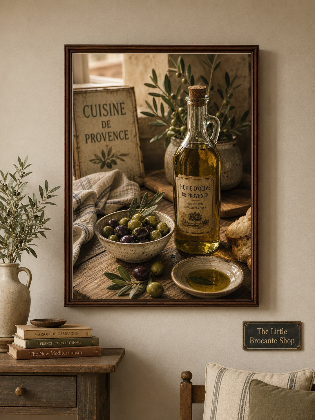 Cuisine de Provence Olive Oil Print – French Kitchen Wall Art