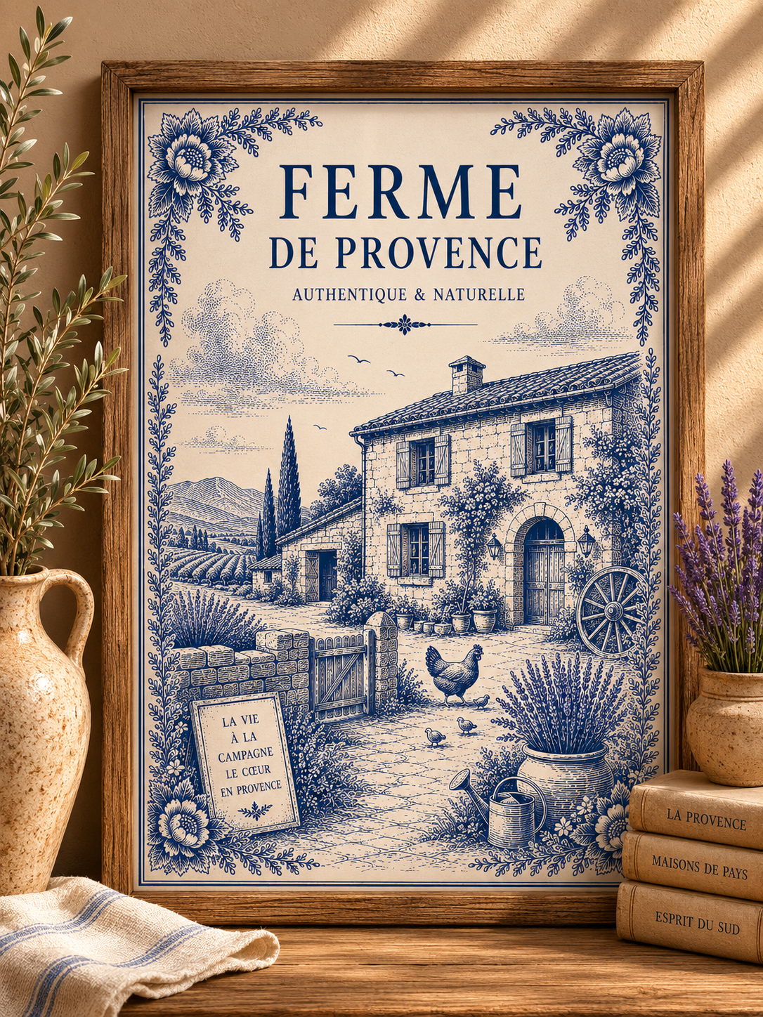 Ferme de Provence – Exclusive French Country Art Print