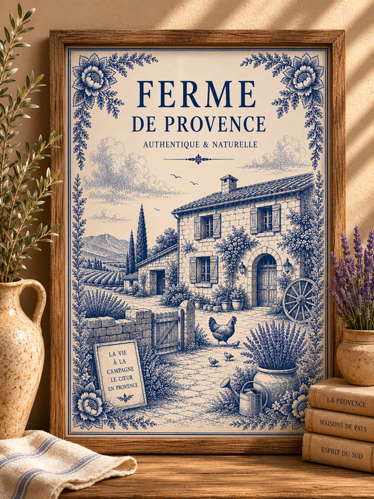 Ferme de Provence – Exclusive French Country Art Print