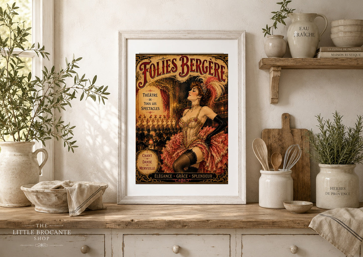 Folies Bergere Print in Bell Epoque Style - Exclusive French Print