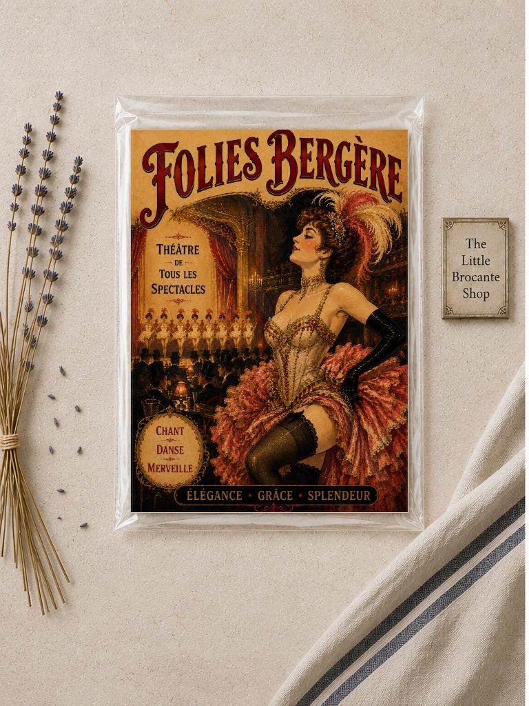Folies Bergère Paris Cabaret Print | Belle Époque Unframed French Print