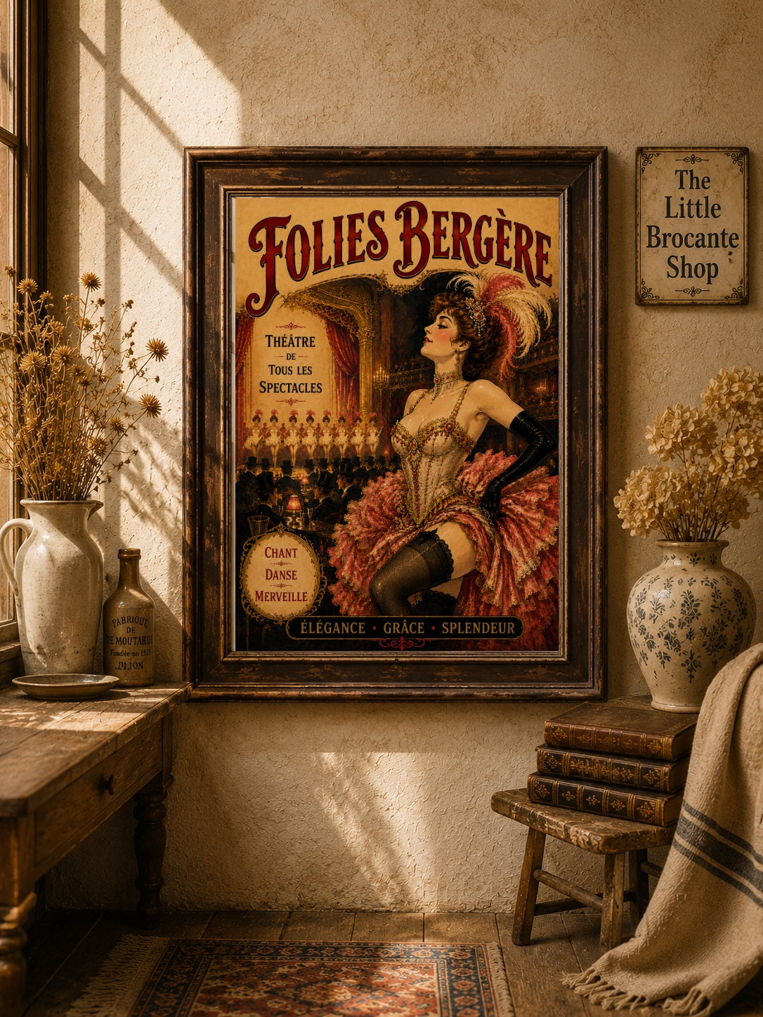 Folies Bergère Paris Cabaret Print | Belle Époque French Framed Print