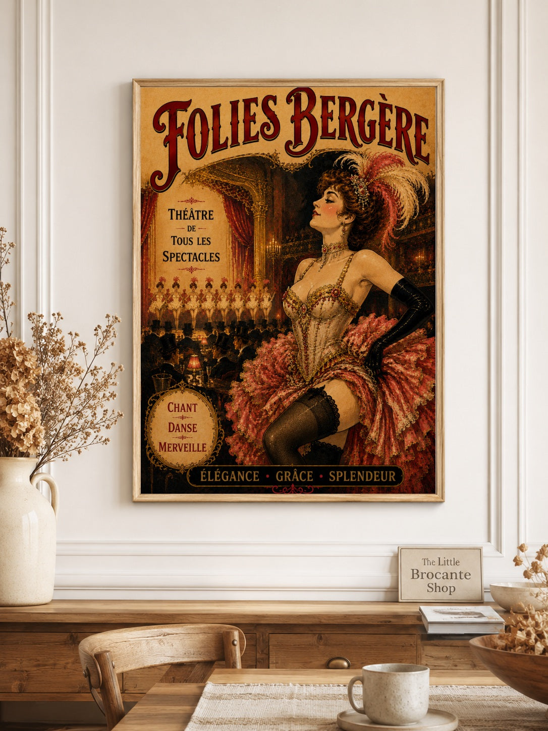 Folies Bergère Paris Cabaret Print | Belle Époque French Framed Print