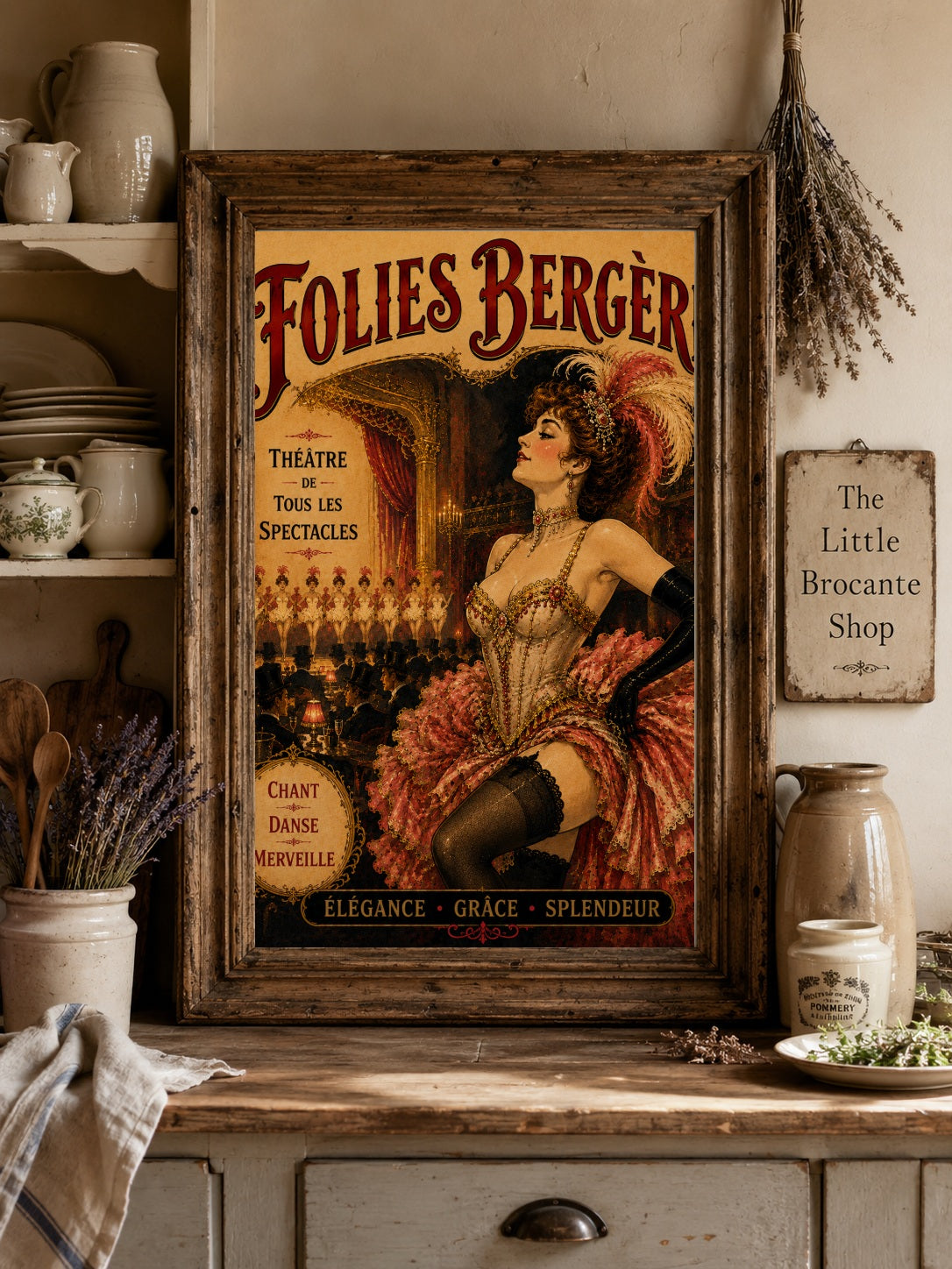 Folies Bergère Paris Cabaret Print | Belle Époque French Framed Print