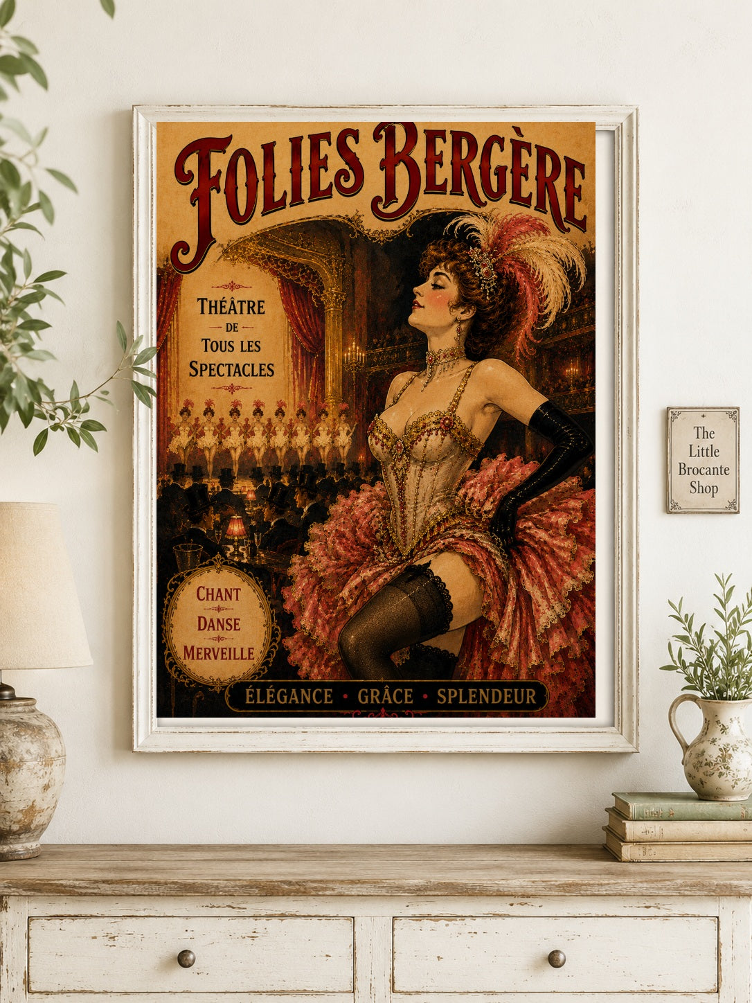 Folies Bergère Paris Cabaret Print | Belle Époque French Framed Print