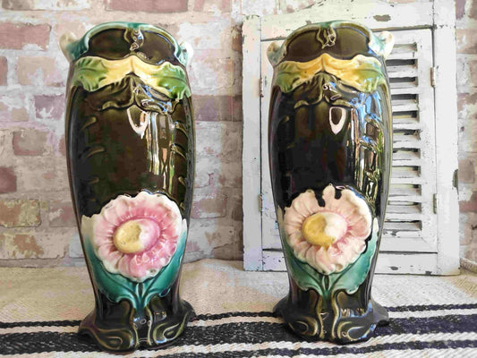 Gustav de Bruyn French Art Nouveau Vase