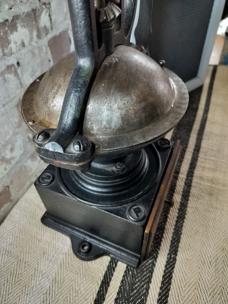 Antique French Large (Commercial) Cast Iron Coffee Grinder