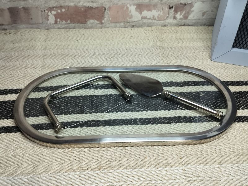Vintage French Silver Plated Foie Gras Serving Platter