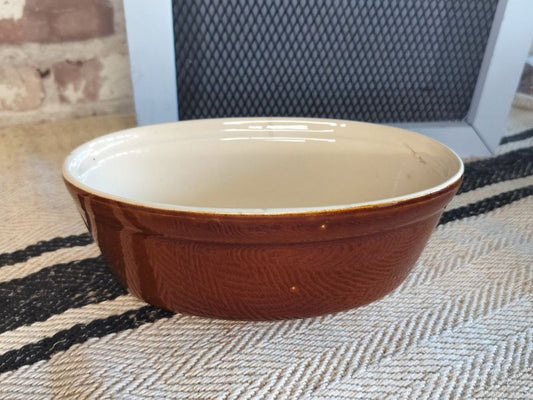 Vintage Emile Henry French Glazed Ceramic Terrine Dish