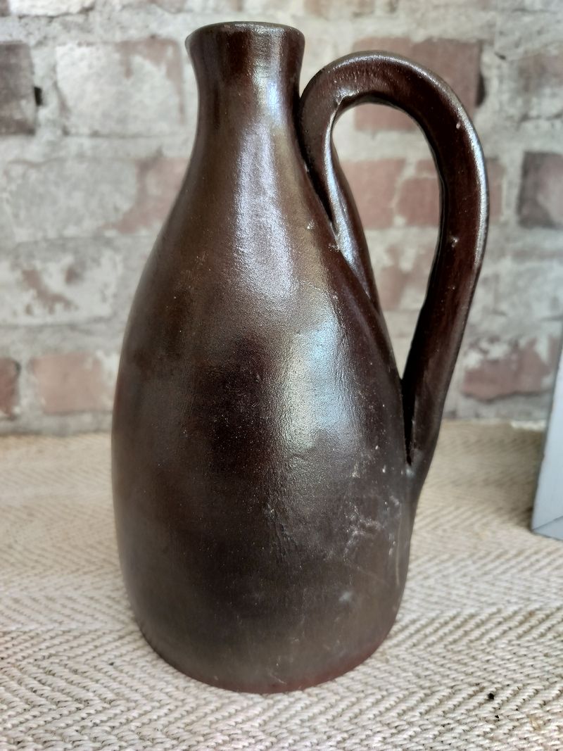 Vintage Jean Dubost French Glazed Stoneware Jug / Pitcher c.1960's