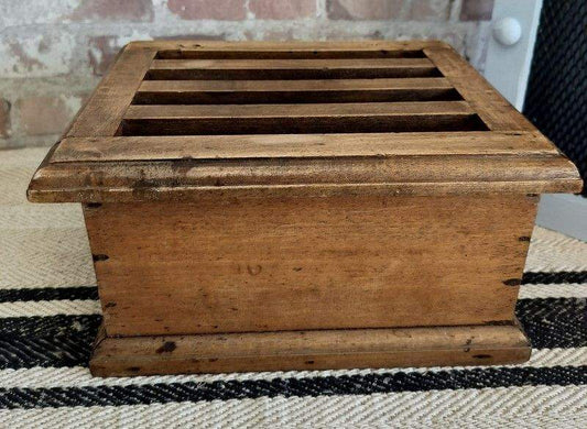 French Antique Wooden Handwarmer