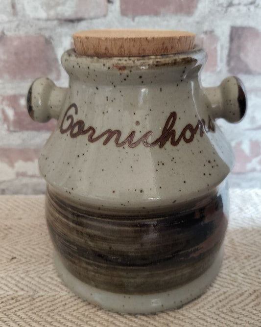 Vintage Gres Paysan Cornichon Jar c.1970