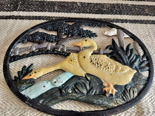 Vintage French Cast Iron Trivet / Pot Stand