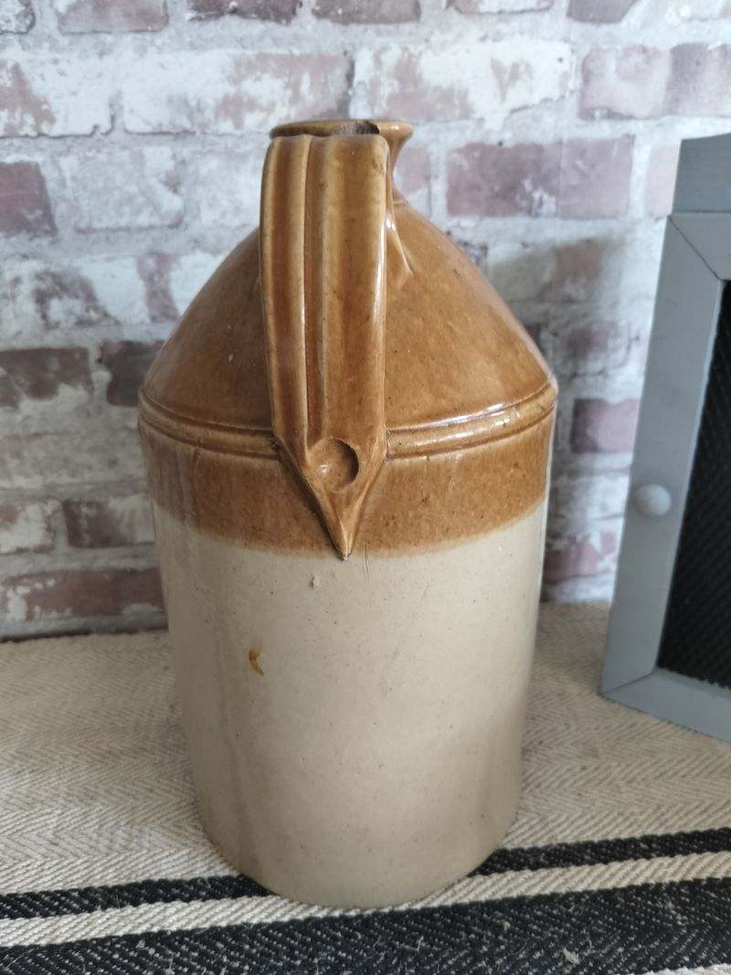 Antique Stoneware Flagon / Jug